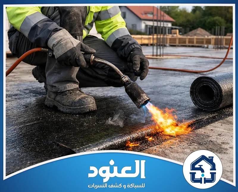 عزل اسطح المنازل والفلل بحي السويدي الرياض 0534999675 شركة العنود عزل مائي متكامل: تقنية تسخين دقيقة لضمان حماية قصوى ضد التسربات.